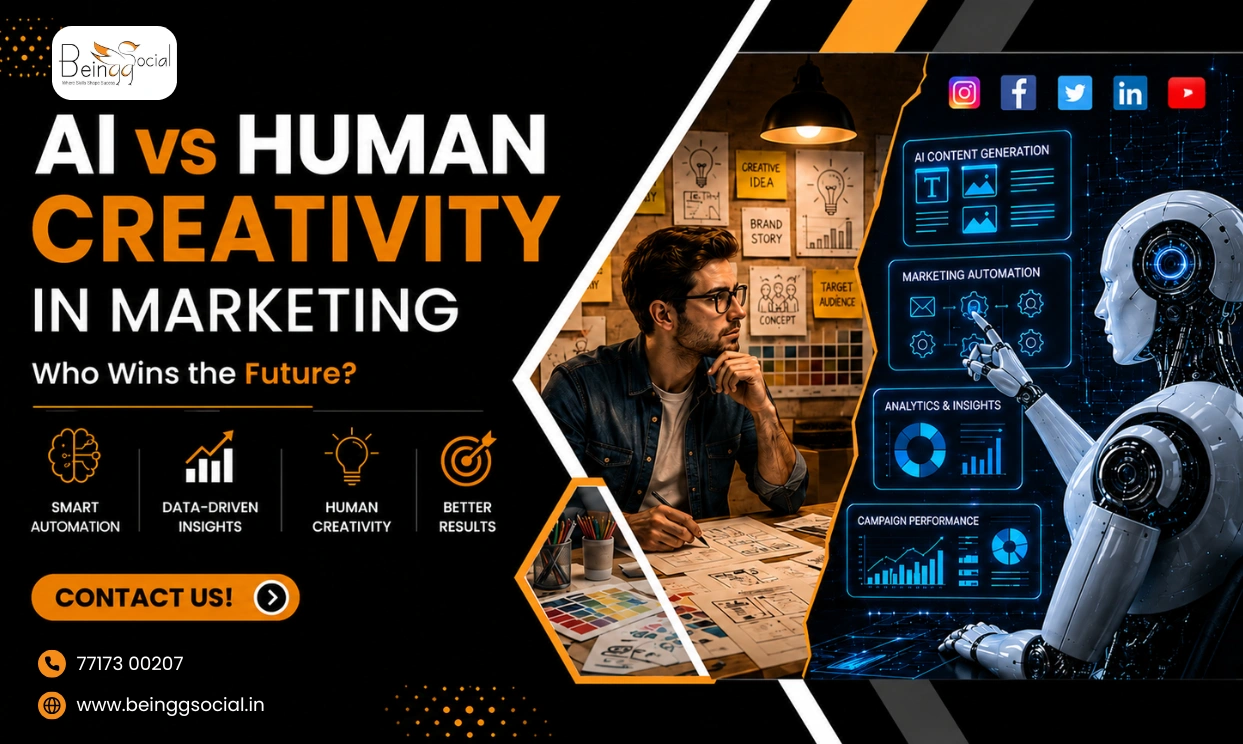 AI vs Human Creativity in Marketing: Who Wins the Future? | BeinggSocial